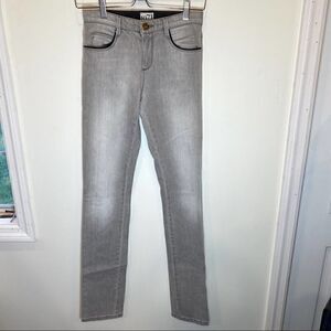 ‎Reiss 1971 Patti straight leg gray jeans size 0